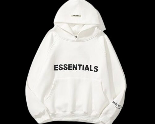 White Essentials Hoodie