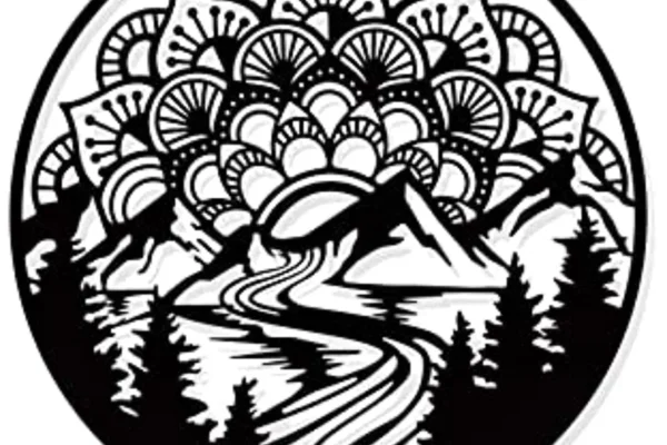 What Makes Dark Wall Art Calming For Modern Interiors? black mandala wall art