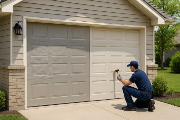 Garage door dents repair