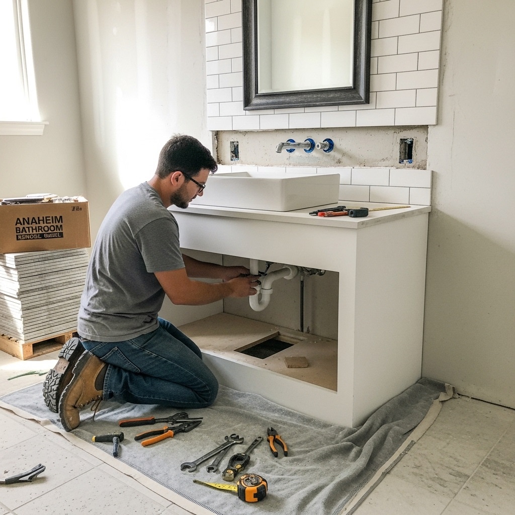 bathroom sink remodel