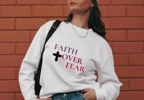 Style Meets Spirituality: Unpacking the FAITH OVER FEAR Premium Shirt