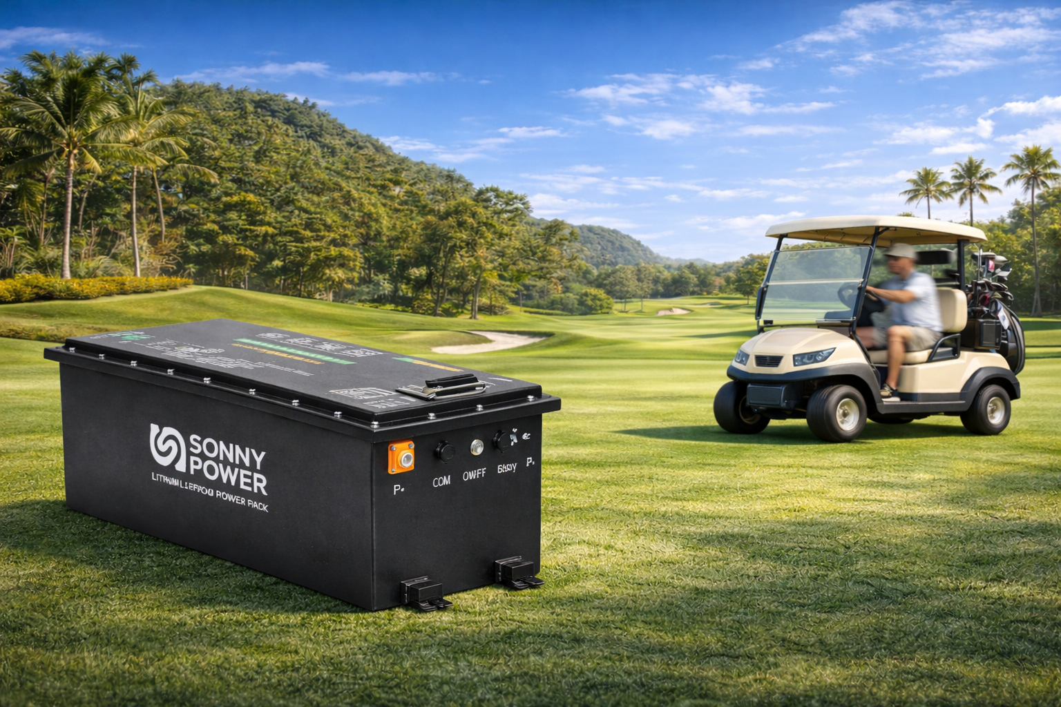 72 volt lithium battery for golf cart